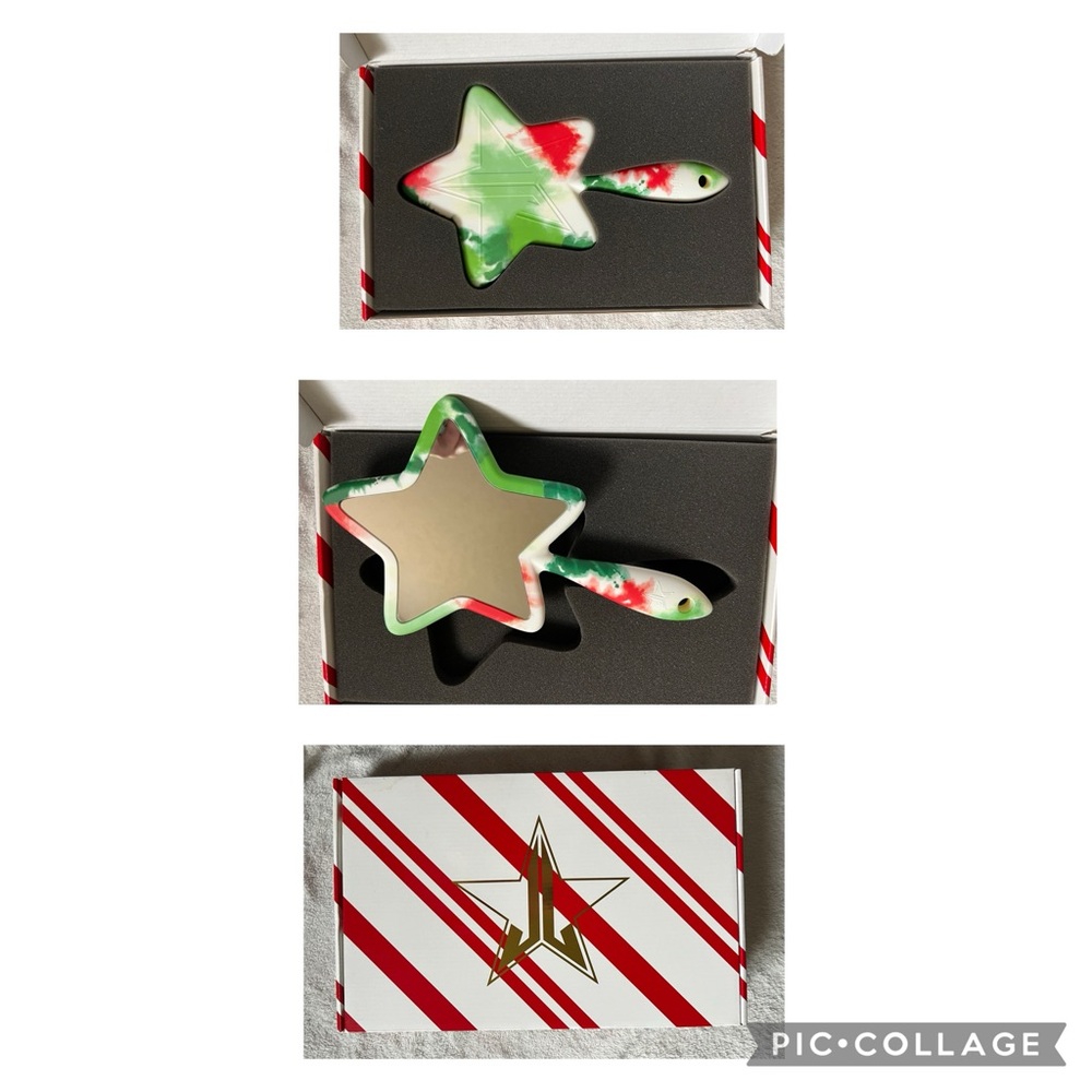 Jeffree Star Star-Shaped Hand Mirror - Green and Red